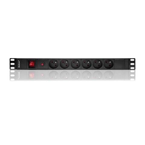 Qoltec Listwa zasilająca do RACK 19cali | 1U | 6A | PDU | 6xSCHUKO | 2m Qoltec Listwa zasilająca do RACK 19cali | 1U | 6A | PDU | 6xSCHUKO | 2m