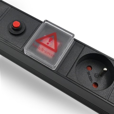 Qoltec Listwa zasilająca do RACK 19cali | 1U | 6A | PDU | 6xSCHUKO | 2m Qoltec Listwa zasilająca do RACK 19cali | 1U | 6A | PDU | 6xSCHUKO | 2m
