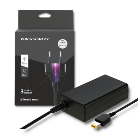 Qoltec Zasilacz do Lenovo | 65W | 20V | 3.25A | Square tip Qoltec Zasilacz do Lenovo | 65W | 20V | 3.25A | Square tip