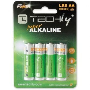 Techly Baterie alkaliczne LR06 AA 4szt, (IBT-LR06T4B) Techly Baterie alkaliczne LR06 AA 4szt, (IBT-LR06T4B)