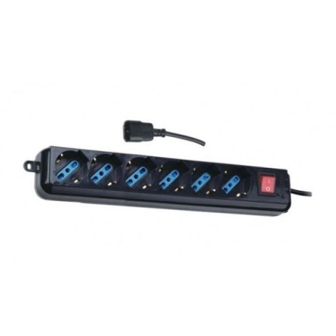 Techly Listwa zasilająca do UPS 6 gniazd, 1,5m czarna Techly Listwa zasilająca do UPS 6 gniazd, 1,5m czarna