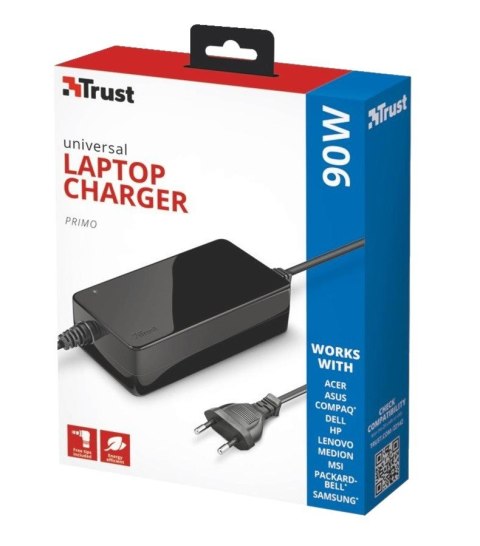 Trust Zasilacz do laptopa Primo 90W Trust Zasilacz do laptopa Primo 90W