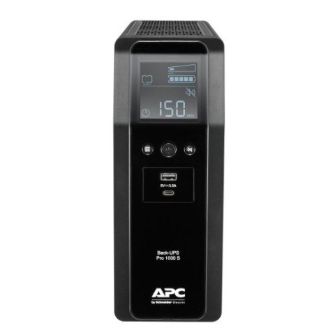 APC BR1600SI UPS Back ProBR1600VA/960W 6xC13, AVR,LCD, Ładowarka USB A/C Czysta sinusoida przy pracy bateryjnej APC BR1600SI UPS Back ProBR1600VA/960W 6xC13, AVR,LCD, Ładowarka USB A/C Czysta sinusoida przy pracy bateryjnej
