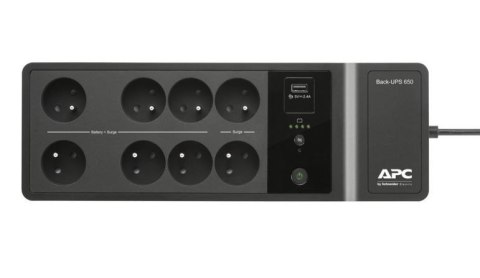 APC Zasilacz BE650G2-CP Back UPS 650VA/400W 6+2xFR, lad. USB-A APC Zasilacz BE650G2-CP Back UPS 650VA/400W 6+2xFR, lad. USB-A
