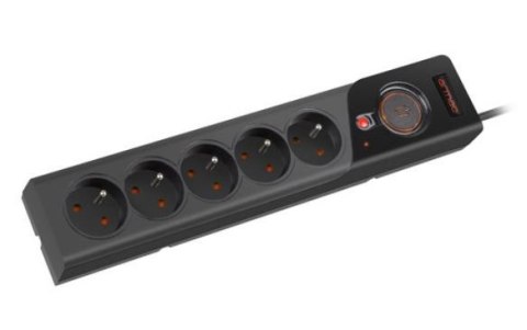 Armac Listwa zasilająca Z5 1.5M 5x230V 10A Z5/15/CZ czarna Armac Listwa zasilająca Z5 1.5M 5x230V 10A Z5/15/CZ czarna
