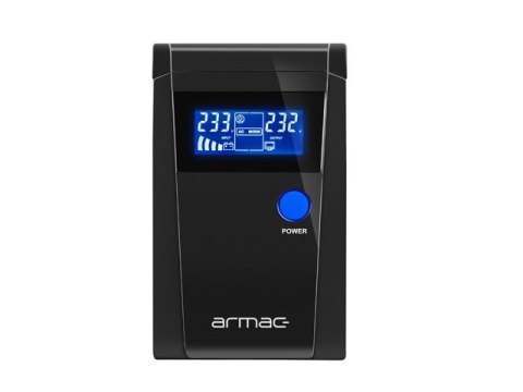 Armac UPS Line-In 850VA Office Pure Sine Wave LCD 2X230v schuko Metalowa obudowa Armac UPS Line-In 850VA Office Pure Sine Wave LCD 2X230v schuko Metalowa obudowa