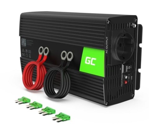 Green Cell Przetwornica 12V/230V 1000W/2000W Czysty sinus Green Cell Przetwornica 12V/230V 1000W/2000W Czysty sinus