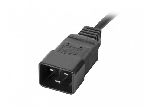 Lanberg Listwa zasilająca Rack PDU 19 cali 1U 16A 2X C19 8X IEC C13 czarny C20 Lanberg Listwa zasilająca Rack PDU 19 cali 1U 16A 2X C19 8X IEC C13 czarny C20