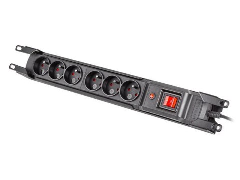 Armac Listwa przeciwprzepięciowa rack 19cali M6 3m 6x230V czarna M6/30/R/CZ Armac Listwa przeciwprzepięciowa rack 19cali M6 3m 6x230V czarna M6/30/R/CZ