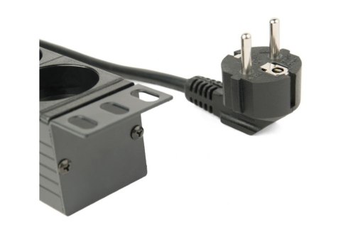 Gembird Listwa zasilająca rack (PDU), 8 gniazd typ Schuko, 1U, 16A, wtyk Schuko 3m Gembird Listwa zasilająca rack (PDU), 8 gniazd typ Schuko, 1U, 16A, wtyk Schuko 3m