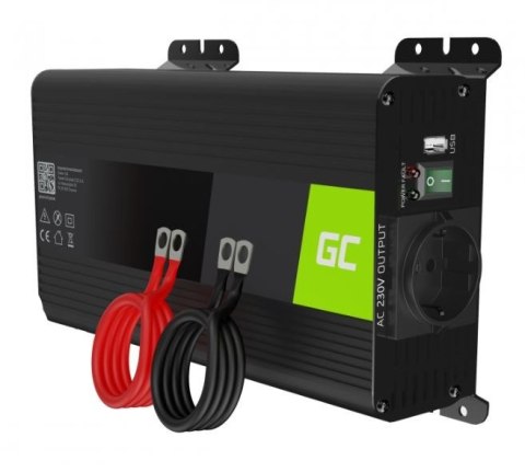 Green Cell Przetwornica napięcia Inwerter 12V 500W/1000W Green Cell Przetwornica napięcia Inwerter 12V 500W/1000W