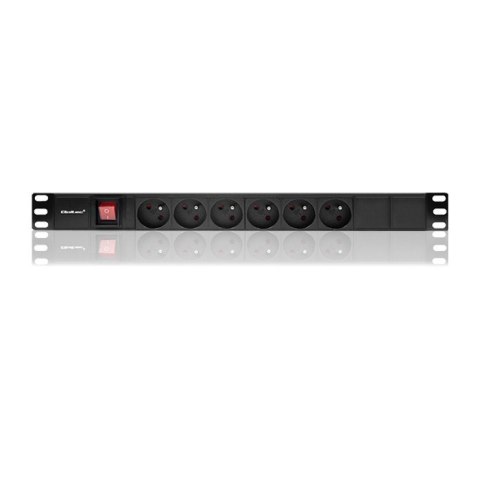 Qoltec Listwa zasilająca do szafy RACK 1U | 16A | PDU | 6xFRENCH | 2m Qoltec Listwa zasilająca do szafy RACK 1U | 16A | PDU | 6xFRENCH | 2m