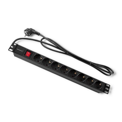 Qoltec Listwa zasilająca do szafy RACK 1U | 16A | PDU | 8xSCHUKO | 2m Qoltec Listwa zasilająca do szafy RACK 1U | 16A | PDU | 8xSCHUKO | 2m