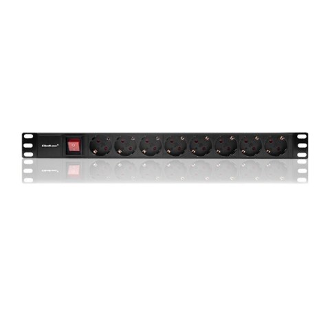Qoltec Listwa zasilająca do szafy RACK 1U | 16A | PDU | 8xSCHUKO | 2m Qoltec Listwa zasilająca do szafy RACK 1U | 16A | PDU | 8xSCHUKO | 2m