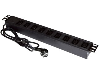 ALANTEC Listwa zasilająca 19" 9xC13 wtyk CEE 7/7