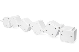Digitus Elastyczna listwa zasilająca biurowa 4 gniazdowa z 2 złączami USB