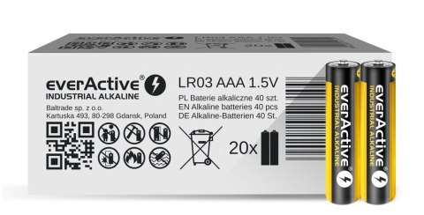 EverActive Baterie paluszki LR03/AAA 40 szt. EverActive Baterie paluszki LR03/AAA 40 szt.