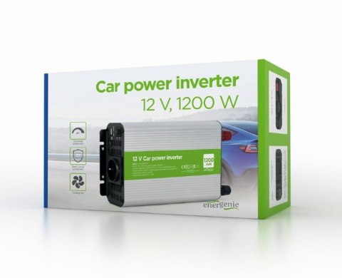 Gembird Przetwornica samochodowa 12V 1200W Gembird Przetwornica samochodowa 12V 1200W