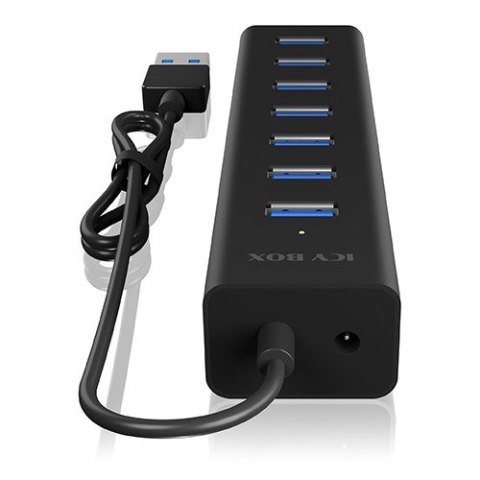 IcyBox IB-HUB1700-U3 7-Port USB HUB+zasilacz IcyBox IB-HUB1700-U3 7-Port USB HUB+zasilacz