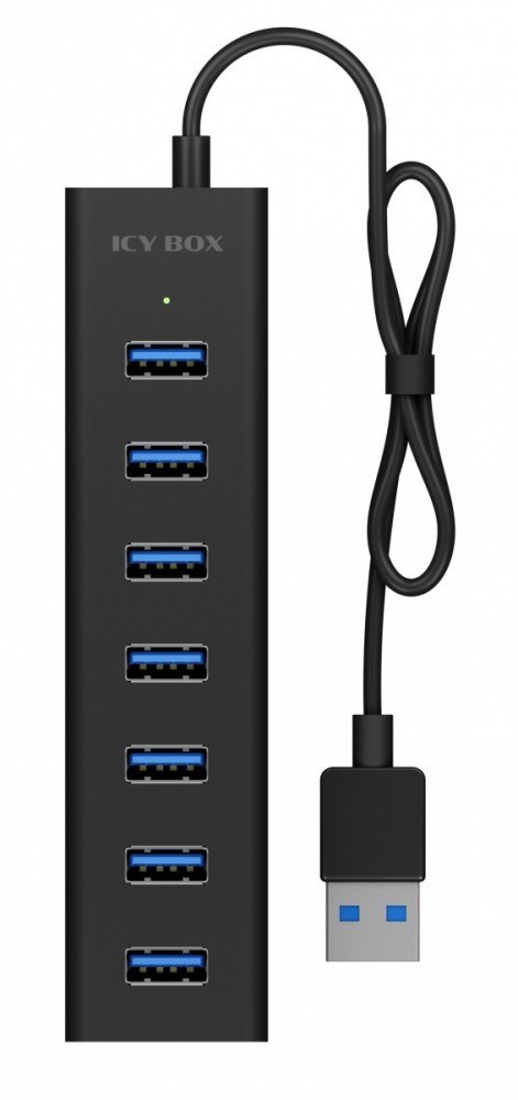 IcyBox IB-HUB1700-U3 7-Port USB HUB+zasilacz IcyBox IB-HUB1700-U3 7-Port USB HUB+zasilacz