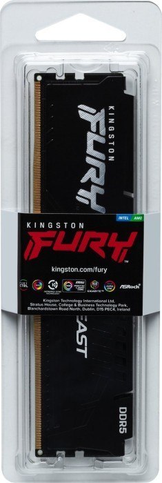 Kingston Pamięć DDR5 Fury Beast Black 16GB(1*16GB)/5600 CL40 Kingston Pamięć DDR5 Fury Beast Black 16GB(1*16GB)/5600 CL40