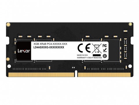 Lexar Pamięć do notebooka DDR4 SODIMM 32GB(1*32GB)/3200 CL22 Lexar Pamięć do notebooka DDR4 SODIMM 32GB(1*32GB)/3200 CL22