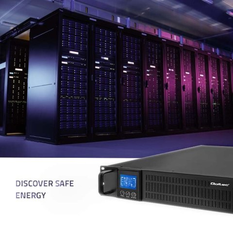 Qoltec Zasilacz awaryjny UPS RACK | 3kVA | 2400W | LCD Qoltec Zasilacz awaryjny UPS RACK | 3kVA | 2400W | LCD