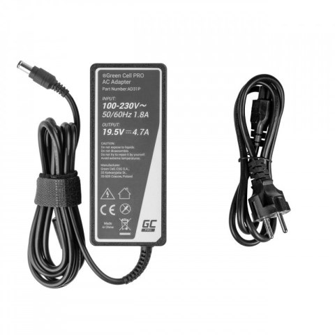 Green Cell Zasilacz do laptopa Sony Vaio 19,5V 4,7A 90W Green Cell Zasilacz do laptopa Sony Vaio 19,5V 4,7A 90W