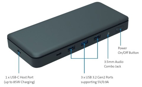 Kensington Stacja dokująca SD4839P USB-C i USB 85W Power Delivery Uniwersalna