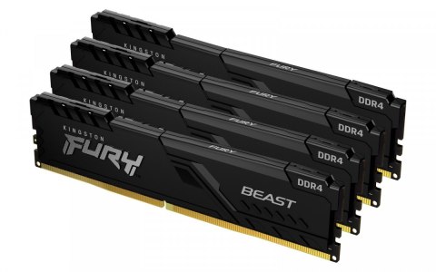 Kingston Pamięć DDR4 Fury Beast 32GB(4*8GB)/3200 CL16 Kingston Pamięć DDR4 Fury Beast 32GB(4*8GB)/3200 CL16