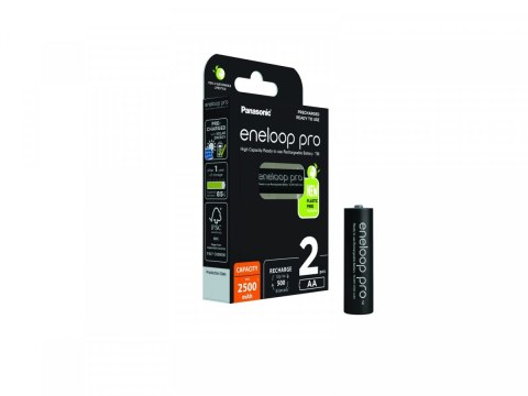 Panasonic Akumulator Eneloop Pro AA 2500 mAh 2 sztuki Panasonic Akumulator Eneloop Pro AA 2500 mAh 2 sztuki