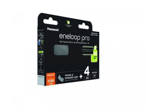 Panasonic Eneloop PRO akumulator 2500 mAh AA 4szt+pudełko Panasonic Eneloop PRO akumulator 2500 mAh AA 4szt+pudełko