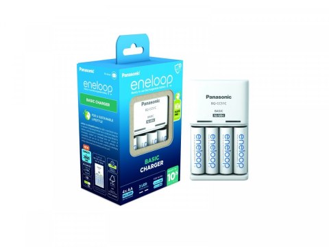Panasonic Eneloop ładowarka Basic BQCC51 + AA 4 sztuki Panasonic Eneloop ładowarka Basic BQCC51 + AA 4 sztuki