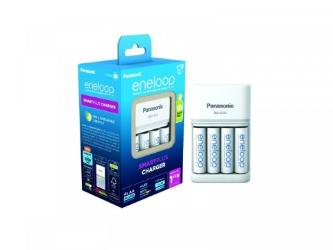 Panasonic Eneloop ładowarka Smart and Quick BQCC55+AA 4 sztuki Panasonic Eneloop ładowarka Smart and Quick BQCC55+AA 4 sztuki