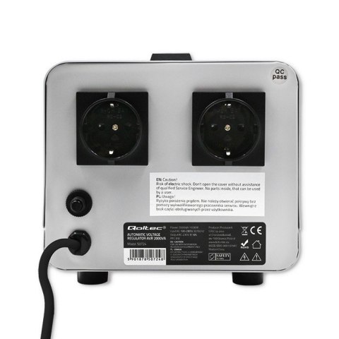 Qoltec Automatyczny stabilizator napięcia AVR 2000VA Qoltec Automatyczny stabilizator napięcia AVR 2000VA