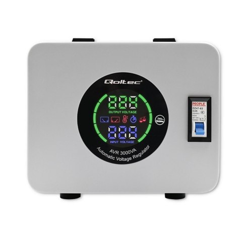 Qoltec Automatyczny stabilizator napięcia AVR 3000VA Qoltec Automatyczny stabilizator napięcia AVR 3000VA