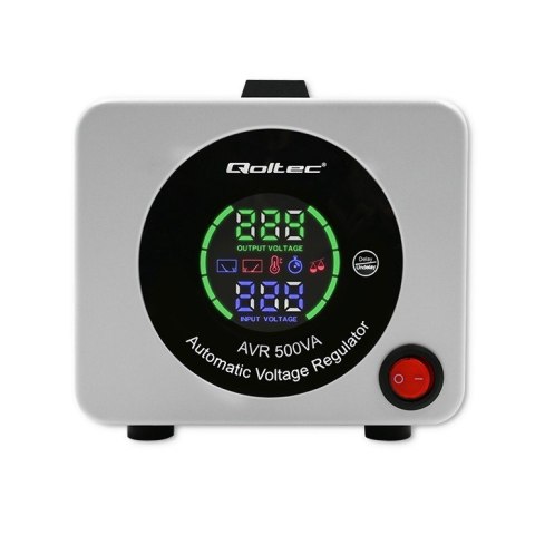 Qoltec Automatyczny stabilizator napięcia AVR 500VA Qoltec Automatyczny stabilizator napięcia AVR 500VA