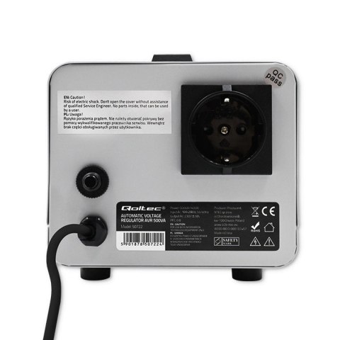 Qoltec Automatyczny stabilizator napięcia AVR 500VA Qoltec Automatyczny stabilizator napięcia AVR 500VA