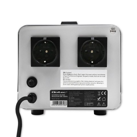 Qoltec Automatyczny stabilizator napięcia AVR PRO 1000VA 3% Qoltec Automatyczny stabilizator napięcia AVR PRO 1000VA 3%