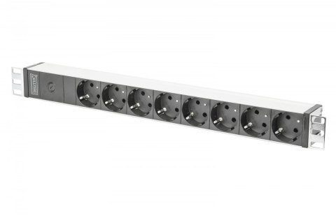 Digitus Listwa zasilająca PDU 19" Rack, 8x gniazdo schuko, 2.0m, 1x wtyk C14, 10A Aluminiowa Digitus Listwa zasilająca PDU 19" Rack, 8x gniazdo schuko, 2.0m, 1x wtyk C14, 10A Aluminiowa