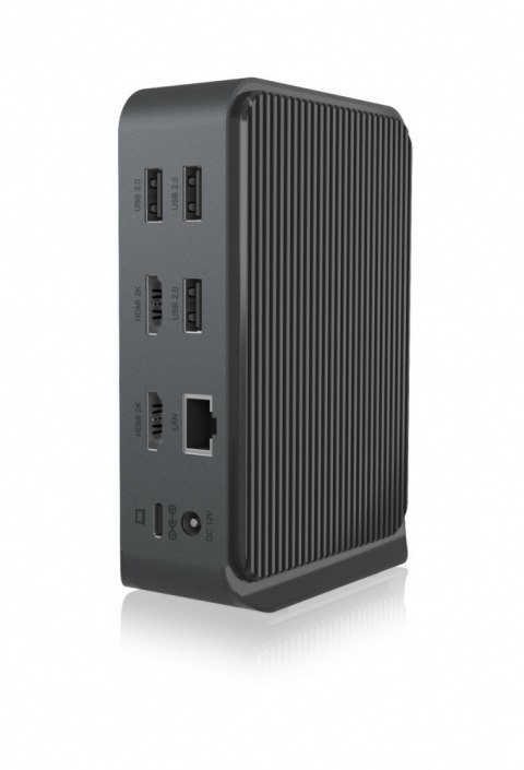 IcyBox Stacja dokująca IB-DK2261AC 13w1 USB Type-C,7xUSB,czytnik kart,Audio in/out,LAN,HDMI