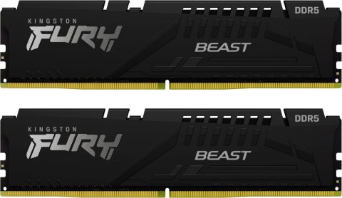 Kingston Pamięć DDR5 Fury Beast Black 64GB(2*32GB)/6000 CL36 EXPO Kingston Pamięć DDR5 Fury Beast Black 64GB(2*32GB)/6000 CL36 EXPO
