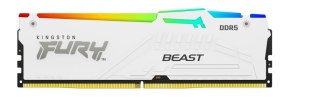 Kingston Pamięć DDR5 Fury Beast RGB 16GB(1*16GB)/5200 CL36 biała