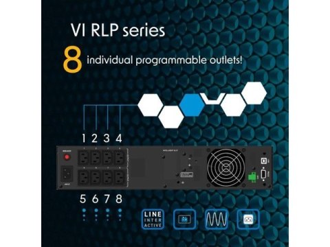 PowerWalker Zasilacz awaryjny UPS Line-interactive 1000VA 8xIEC C13 USB-B EPO LCD 2U PowerWalker Zasilacz awaryjny UPS Line-interactive 1000VA 8xIEC C13 USB-B EPO LCD 2U