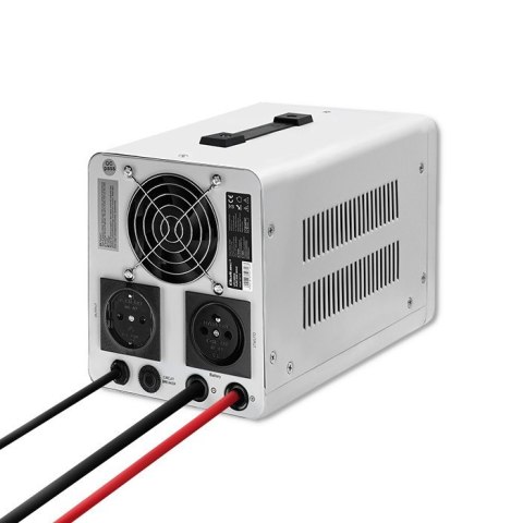 Qoltec Zasilacz awaryjny UPS Pure Sine Wave | 500VA | 350W | Stała faza | Szary