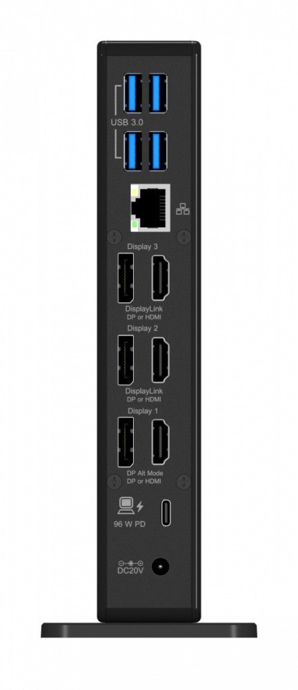 IcyBox Stacja dokująca IB-DK2256AC 12in1,HDMI,DP,USB,CR,LAN,PD 96Watt
