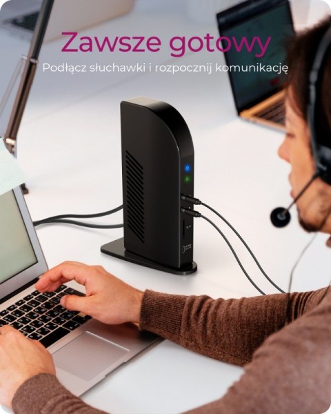 IcyBox Stacja dokująca IB-DK2256AC 12in1,HDMI,DP,USB,CR,LAN,PD 96Watt