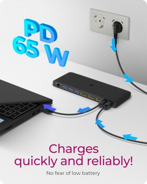 IcyBox Stacja dokująca IB-DK2416-C 11in1,HDMI,DP,USB,LAN