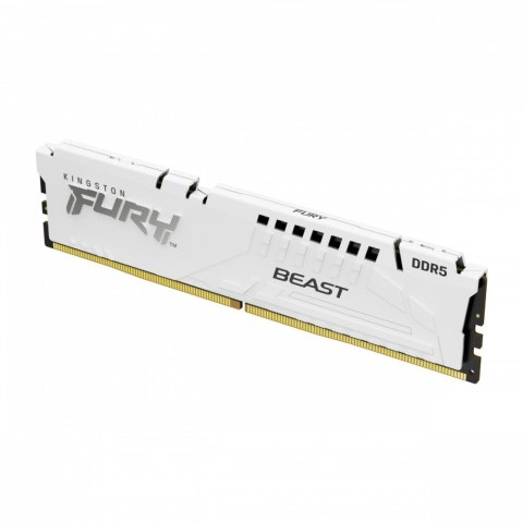 Kingston Pamięć DDR5 Fury Beast 32GB(1*32GB)/6000 CL36 biała