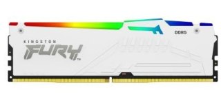 Kingston Pamięć DDR5 Fury Beast RGB 64GB(4*16GB)/6000 CL40 biała